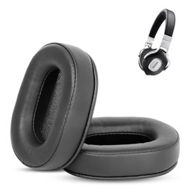 HAIZEEN Ear Pads Compatible with Denon AH-MM400 Headphones Headset (Black) Ear Pads Replacement Cushion (Softer Leather/High Density Foam)