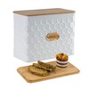 HOME PALETTE Extra Large Bread Box for Kitchen Countertop Corner