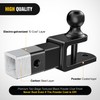 Nilight 3 in 1 ATV UTV Multi Hitch Mount with