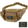 Rouinek Tactical Fanny Pack Military Waist Bag Pack Utility Hip