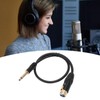 XLR Female to 6.35mm Mono Male Cable Gold Plated Connector
