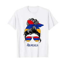 Armenia Girl Armenian girl Armenia woman flag T-Shirt