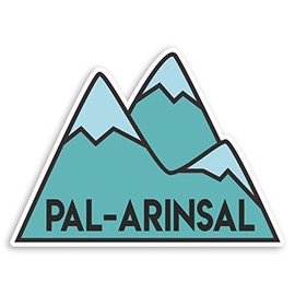 2 x 10cm Pal Arinsal Andorra Vinyl Stickers Ski Mountain Luggage Sticker #31740 (10cm Wide)