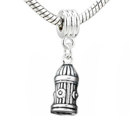 Fire Hydrant Dangle Bead Spacer for Snake Chain Charm Bracelet