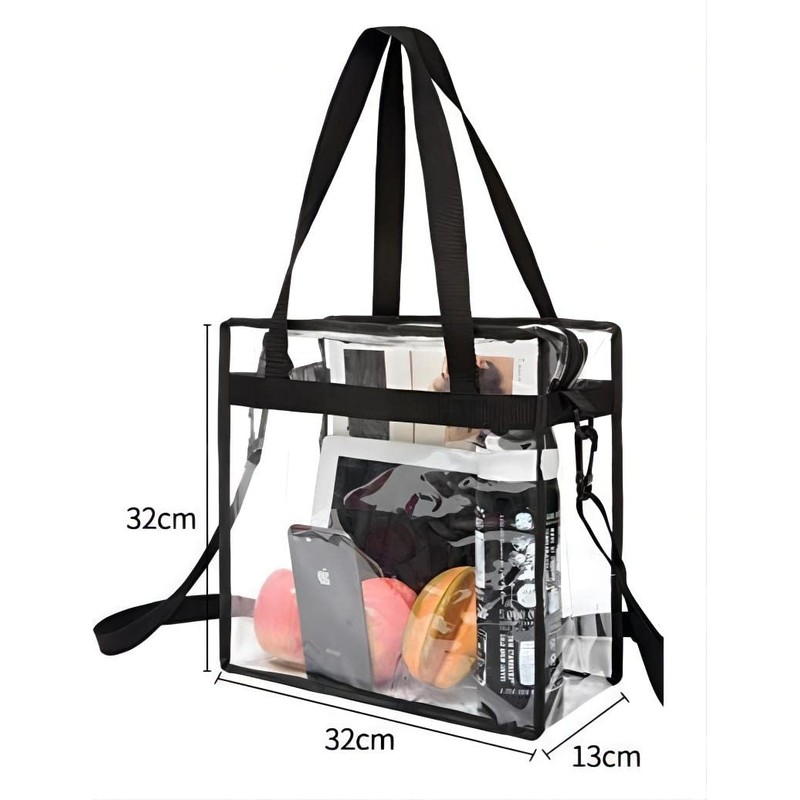 Bolsa de Mano Transparente O Hombro para Mujer, Crossbody Bandolera