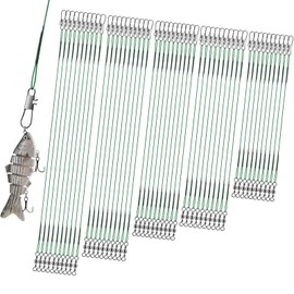 Realure Pack of 50 Fishing Leaders (Green)