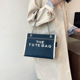 Tote Bag Mujer,bolsa tote con cierre, Totes para Mujer con Puede Hombro/Crossbody, bolsas tote bag de para viajes, trabajo, compras (Azul Negro)