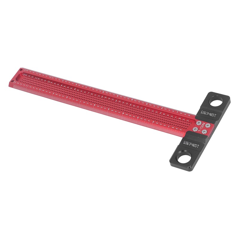 Woodworking Scriber T Square Ruler Metric Aluminum Alloy for Carpenter