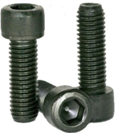 #8-32 x 1/4" Cylindrical Socket Head Cap Screws (Pack of 10), Alloy Steel, Black Oxide, Allen Socket Drive, Hex Bolt Fasteners, Full Thread, Coarse Machine Threaded - by Chipmunk Hardware