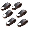 6pcs Leather Furniture Door Handle Modern Europe Style Pull Handle