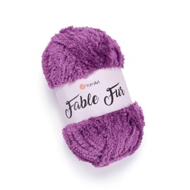 Yarnart Fable Fur Yarn (100gr), Soft Fluffy Faux Fur Yarn for Crochet Knit Clothes, Super Bulky