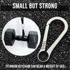 KCFEV Titanium Carabiner, Minimalist Key Ring, Key Clip, EDC Quick
