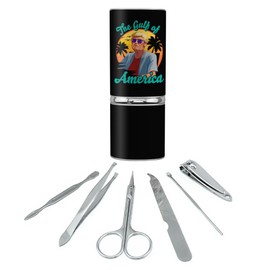 GRAPHICS & MORE Gulf of America Trump Stainless Steel Manicure Pedicure Grooming Beauty Care Travel Kit