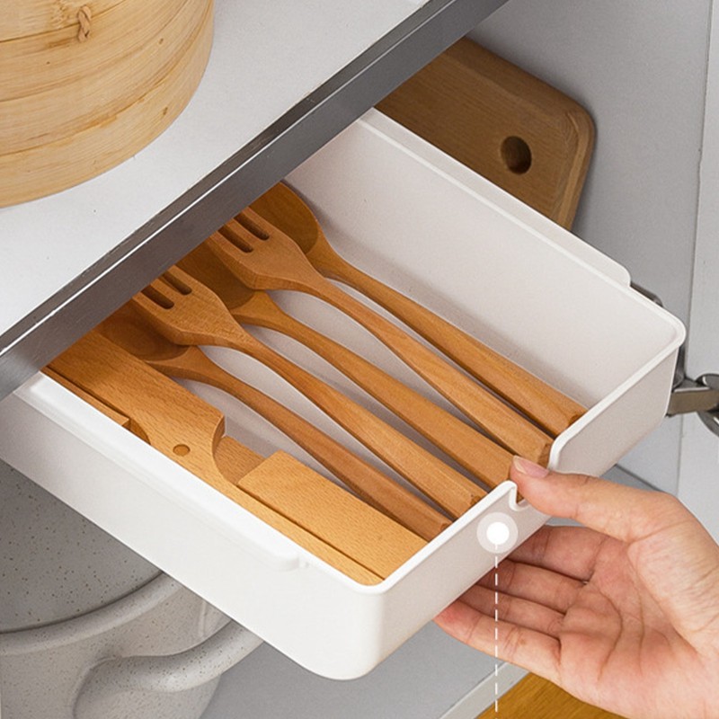 Under Desk Drawer Strong Adhesive 2kg Load Capacity Space Saving