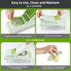 RüK 10-in-1 Vegetable Chopper – 6 Blade Veggie Chopper with