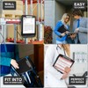 Sooez Clipboard with Storage, High Capacity Nursing Clip Board 8.5