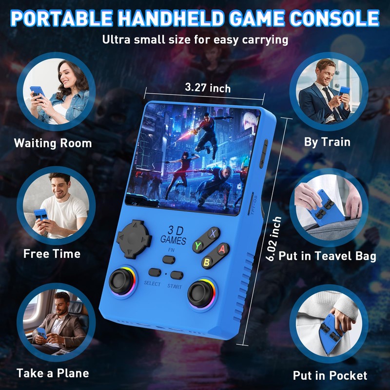 V40 PRO Upgraded Retro Handheld Game Console, Built in 35,000+Classic