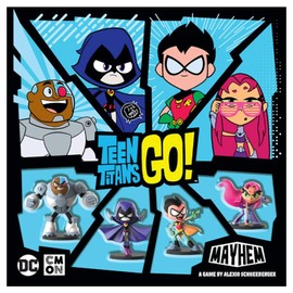 CMON Teen Titans Go! Mayhem Board Game | Strategy Game Based on The Hit TV Series | Team-Based Combat Game for Adults and Kids | Ages 10+ | 2-4 Players | Average Playtime 30 Minutes | Made by CMON