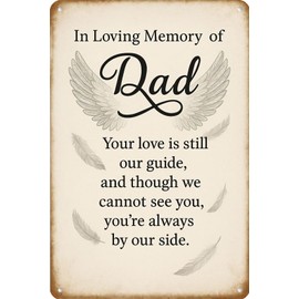 Memorial gifts for loss of dad Cardinal Metal Sign Wall Decor Sympathy Grief Bereavement Condolences Gifts for Loss of Father Remembrance Funeral Decor