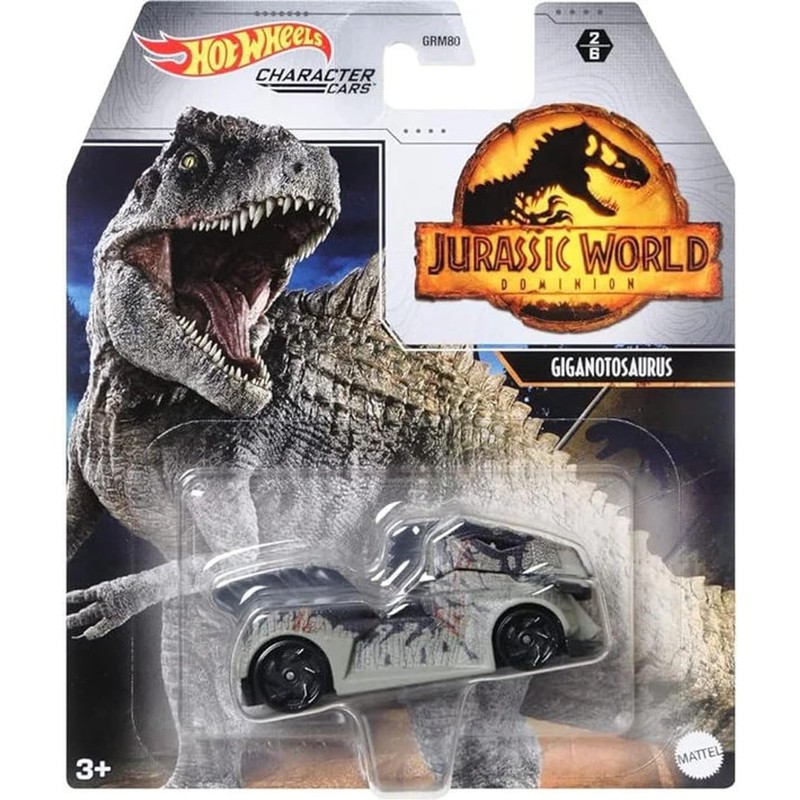 Hot Wheels Jurassic World Character Cars Set of 4 Diecast