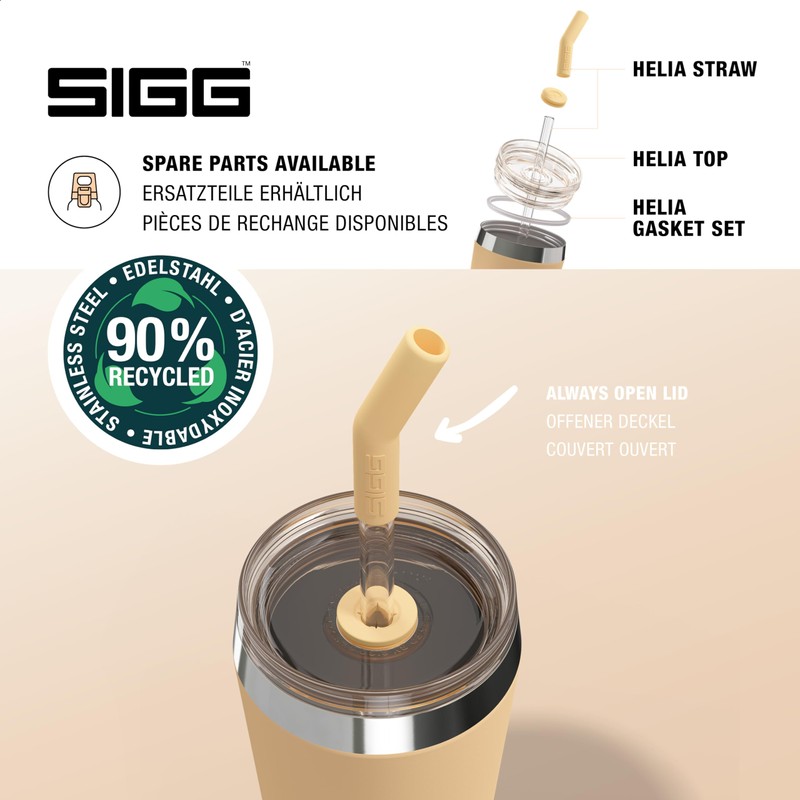 SIGG Helia Tumbler, Muted Peach, 0.6 L