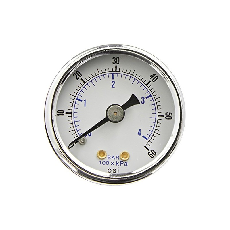PIC Gauges 102D-158D Center Back Mount Dry Pressure Gauge w/