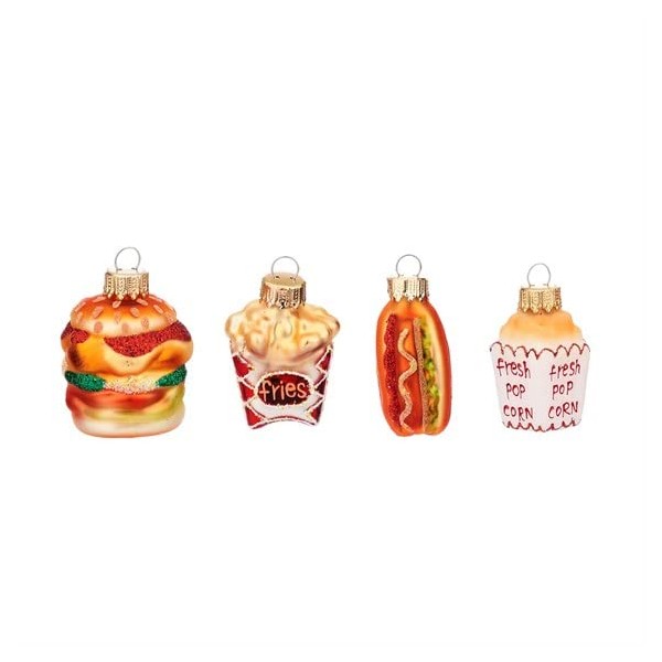 Sass & Belle Mini Fun Fast Food Shaped Baubles -