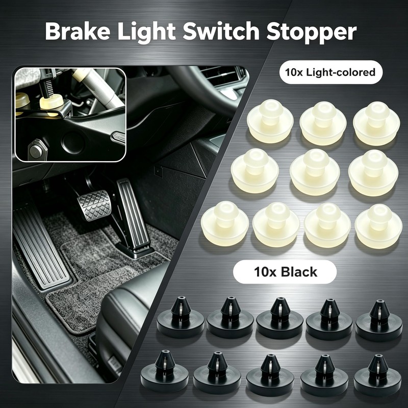 20-Pack Brake Light Switch Stopper for Most Car Brake Pedal