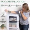 Sweater Storage for Closet – 2 Large Cotton Garment Bags,