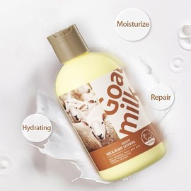 Manteca Corporal - Loción De Leche De Cabra Con Manteca De Karité, Intensamente Hidratante Y Suavizante Para Piel Seca, Crema Hidratante Nutritiva Par