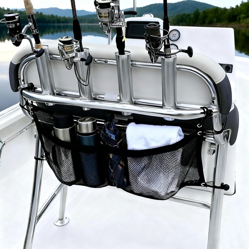 Omoojee 32 inch Boat Storage Bag, Mesh Suspended Storage Bag,