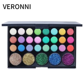 Unbranded VERONNI 29-color eyeshadow matte pearlescent earth-tone eyeshadow smoky makeup m