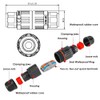 2 Pcs 2-pin IP68 outdoor waterproof junction box cable connector/quick