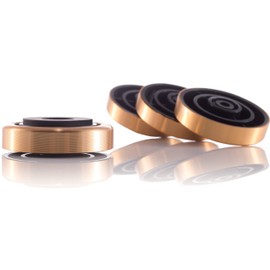 Hifi Lab Aluminium Legs 40x12 Portable Audio Feet Alu Absorber Gold Feet Stainless 4x