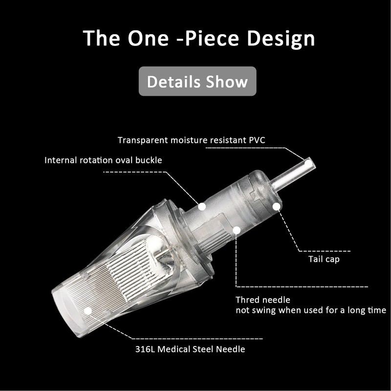 10pcs Shading Cartridge Needle Professional Stainless Steel Disposable Flat Blade