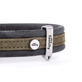 My Family faux leather Collar Made in Italy Ascot Collection