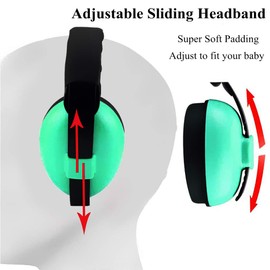 Baby Noise Cancelling Headphones, Ear Protection Earmuffs for 0-3 Years Kids