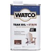 Watco 348759 Teak Oil Plus Stain, Quart, Greystone