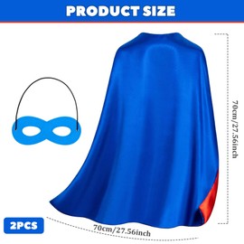 Superhero Capes and Masks for Kids, Kids Superhero Dress Up Sets, DIY Cape and Mask for Party Dress Up Costumes mask Costumes