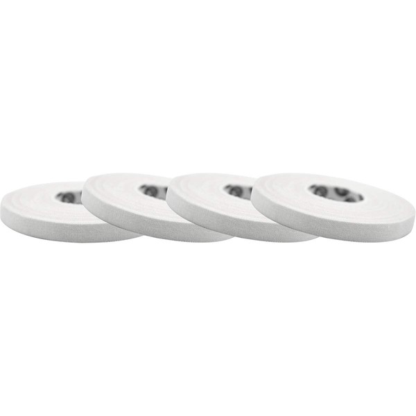 Monkey Tape 4-Pack (0.3” x 15yds, White) Premium Jiu Jitsu Sports Athletic Finger Tape - for BJJ, Grappling, Crossfit, MMA, & Judo