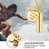 abooxiu Cylinder Urn Necklace for Ashes Cremation Jewelry/Keychain for human