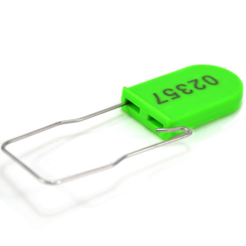 100pcs Security Metal Wire Padlocks, Plastic Security Seals Disposable Anti-Tamper