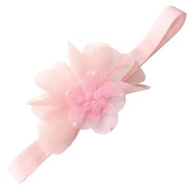 Baby Pink Flower Headband (Preemie Size) 13inches (preemie 13 inches)