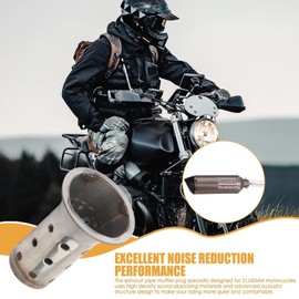 Muffler Silencer Baffle - Noise Eliminator Muffler Insert for Motorcycle Exhaust | Accurate Exhaust Baffle Pipe Noise Sound Eliminator Heat Resistant Motorcycle Parts