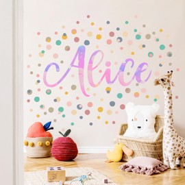 Boho Polka Dot Wall Decals – 198 PCS Neutral Fabric Stickers, 1.9" & 1.1" Reusable Dots, Peel and Stick PVC-Free Wall Art for Nursery, Kids Room, Classroom – 6 A4 Sheets – Made in Australia