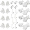 LAINIKE Set of 4 Roller Blind Brackets Window 17 mm