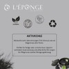 L'ÉPONGE Active Charcoal Shower Sponge, Innovative 4-in-1 Bath Sponge with