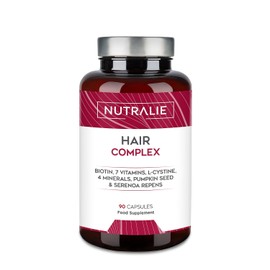 Hair Vitamins [Award 2022] - Biotin + Zinc + Selenium + L-Cysteine - Hair Supplement for Men and Women - 90 Vegetarian Capsules Nutralie