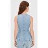 Madewell Women's Denim Scoop Neck Vest in Edmonson Wash, Edmonson