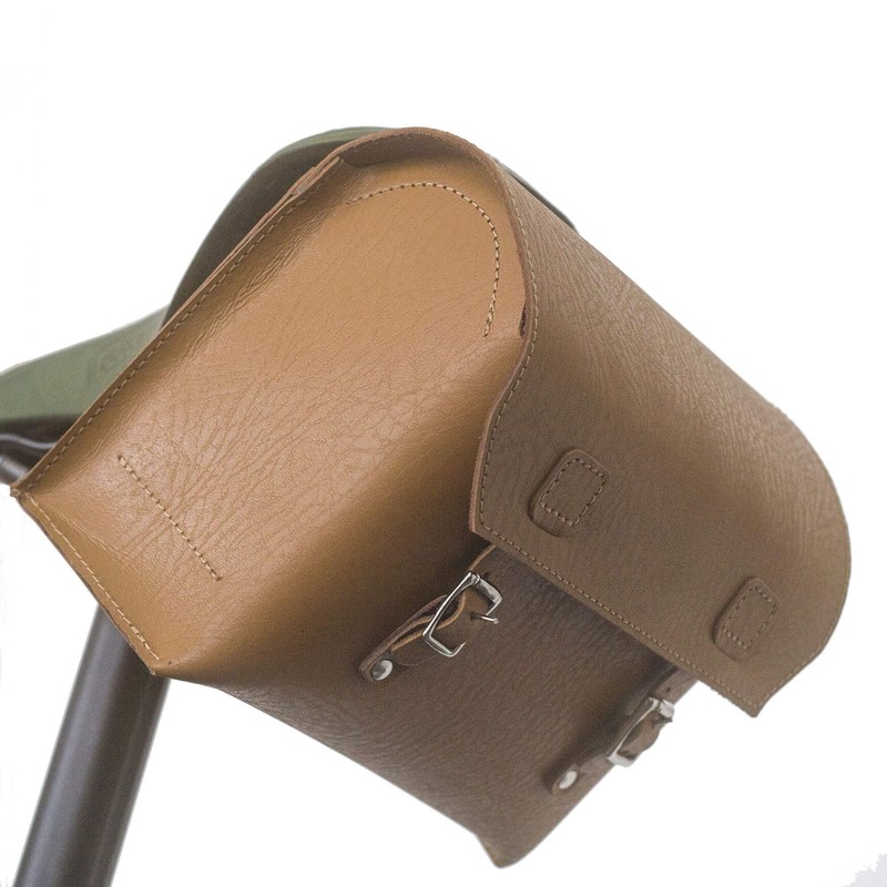 London Craftwork Large Bicycle Bag Genuine Leather Saddle/Handlebar/Frame Bag HONEY